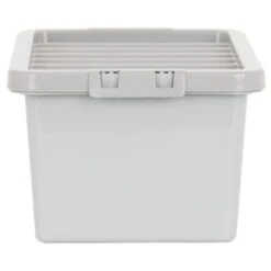 B&M Storage Box With Lid 11L - Graphite -Home Accessories Store 377031 11l storage box grey