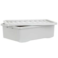 B&M Under Bed Storage Box 32L - Grey 8 B&M Under Bed Storage Box 32L - Grey -Home Accessories Store 377037 under bed storage box 32l grey 3