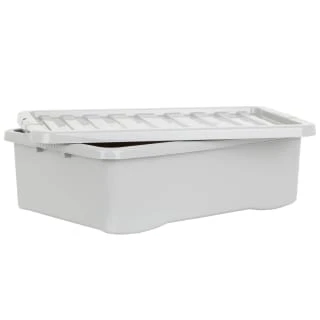 B&M Under Bed Storage Box 32L - Grey 4 B&M Under Bed Storage Box 32L - Grey - Image 2