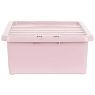B&M Under Bed Storage Box 32L - Dusty Pink 6 B&M Under Bed Storage Box 32L - Dusty Pink - Image 4