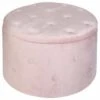 B&M Round Blush Ottoman 2 B&M Round Blush Ottoman -Home Accessories Store 378067 round blush ottoman
