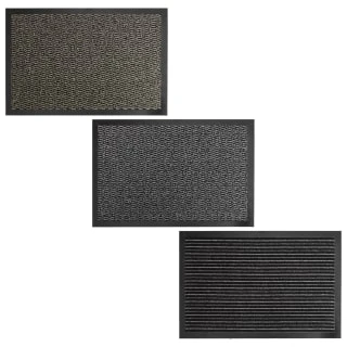 B&M Large Printed Magic Doormat - Black & Grey Stripe 4 B&M Large Printed Magic Doormat - Black & Grey Stripe - Image 2