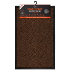 B&M Ultimate Trap Mat 55 X 85cm - Brown -Home Accessories Store 379122 durable ultimate sculpted trap mat 55x85cm brown