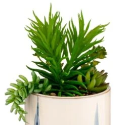 B&M Succulent In Blue Drip Pot 5 B&M Succulent In Blue Drip Pot -Home Accessories Store 380106 succulent in blue drip pot 2