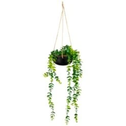 B&M Hanging Trailing Plant In Ceramic Pot -Home Accessories Store 380143 hanging trailing plant in ceramic pot