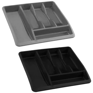 Addis Cutlery Drawer Organiser - Grey 4 Addis Cutlery Drawer Organiser - Grey - Image 2