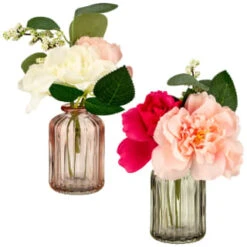 B&M Rose And Eucalyptus - Blush -Home Accessories Store 380196 rose and eucalyptus group