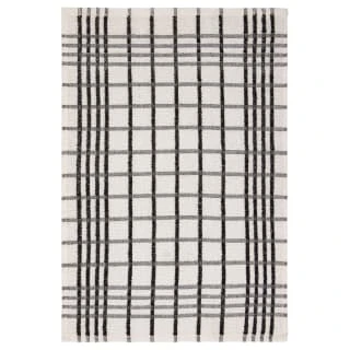 B&M Essentials Check Tea Towels - Black 5pk 4 B&M Essentials Check Tea Towels - Black 5pk - Image 2