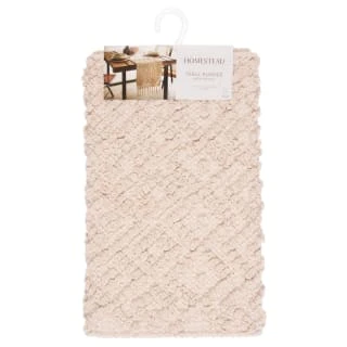 B&M Homestead Cotton Table Runner With Tassels - Natural 4 B&M Homestead Cotton Table Runner With Tassels - Natural - Image 2