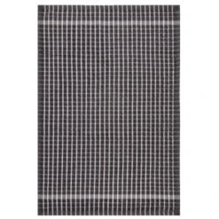 B&M Grey Check Tea Towels 3pk -Home Accessories Store 380305 3pk check tea towels grey 4