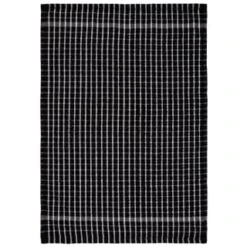 B&M Check Tea Towels - Black 3pk 10 B&M Check Tea Towels - Black 3pk -Home Accessories Store 380307 3pk check tea towels black 4