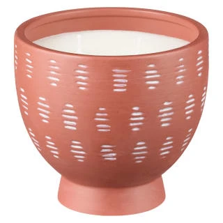 B&M Footed Terracotta Candle 3 B&M Footed Terracotta Candle