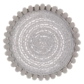 B&M Pom Pom Coasters - Grey 4pk 3 B&M Pom Pom Coasters - Grey 4pk