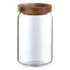 B&M Homestead Small Airtight Glass Jar With Acacia Lid -Home Accessories Store 380516 airtight glass jar small