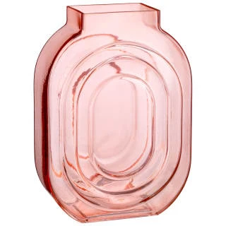B&M Glass Vase - Blush 3 B&M Glass Vase - Blush