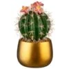 B&M Lush Paradise Cactus In Gold Pot 2 B&M Lush Paradise Cactus In Gold Pot -Home Accessories Store 380714 cactus in gold pot