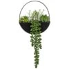 B&M Eden Life Round Trailing Plant -Home Accessories Store 380727 black hanging trailing plant