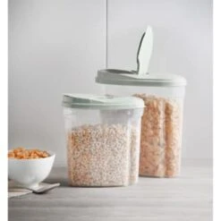 B&M Cereal Storage Container Set 2pk - Sage -Home Accessories Store 380752 cereal storage set 2 peice sage 6