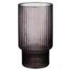 B&M Urban Paradise Smokey Ribbed Glass Tumbler - Grey -Home Accessories Store 380933 smoked grey ribbed tumbler