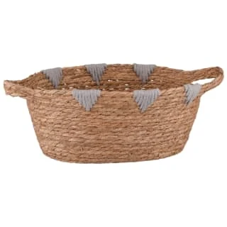 B&M Edessa Triangle Wicker Basket - Grey 3 B&M Edessa Triangle Wicker Basket - Grey