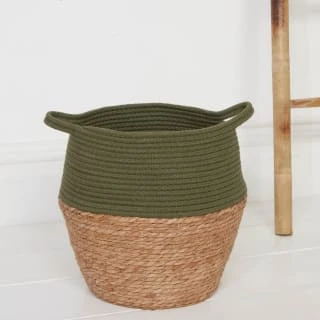 Eze Two-Ton Wicker Basket - Green 3 Eze Two-Ton Wicker Basket - Green