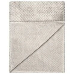 B&M Waffle Throw - Silver 8 B&M Waffle Throw - Silver -Home Accessories Store 383149 home collection supersoft waffle throw