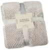 B&M Waffle Throw - Silver 2 B&M Waffle Throw - Silver -Home Accessories Store 383149 home collection supersoft waffle throw 4