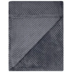 B&M Waffle Throw - Dark Slate 9 B&M Waffle Throw - Dark Slate -Home Accessories Store 383152 supersoft waffle throw dark slate 3