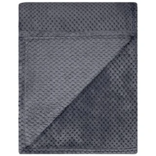 B&M Waffle Throw - Dark Slate 6 B&M Waffle Throw - Dark Slate - Image 4