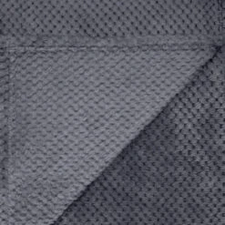 B&M Waffle Throw - Dark Slate 8 B&M Waffle Throw - Dark Slate -Home Accessories Store 383152 supersoft waffle throw dark slate 4