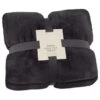 Heritage Collection Aspen Faux Fur Throw - Charcoal -Home Accessories Store 383182 aspen throw charcoal 4