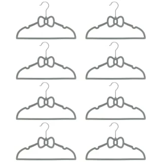 B&M Children's Non-Slip Hangers 8pk - Grey 5 B&M Children's Non-Slip Hangers 8pk - Grey - Image 3