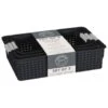 B&M Set Of Three Storage Baskets - Black 1 B&M Set Of Three Storage Baskets - Black -Home Accessories Store 384207 3pk storage boxes black