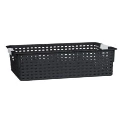 B&M Set Of Three Storage Baskets - Black -Home Accessories Store 384207 3pk storage boxes black 4