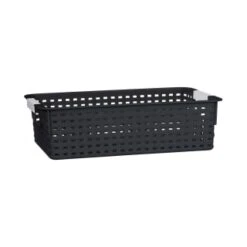 B&M Set Of Three Storage Baskets - Black -Home Accessories Store 384207 3pk storage boxes black 5