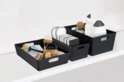 Soho Storage Tray 15 X 35 X 26cm - Graphite -Home Accessories Store 384312 384322 384405 soho box graphite group