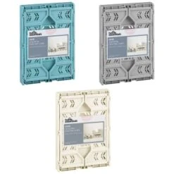 Midi Stacking Fold Flat Crate 30.6 X 20.5 X 12.6cm - Cream -Home Accessories Store 384970 384974 384975 home essentials midi stacking fold flat crate main 2 1