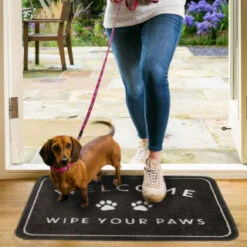 B&M Washable Pet Doormat - Wipe Your Paws -Home Accessories Store 385004 pet washable doormat 4