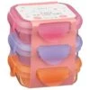 Simply Kids Clip Lock Tubs 3pk - Pink & Purple -Home Accessories Store 385228 3pk simply kids clip lock tubs