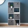 Lokken 8 Cube Shelving Unit With 4 Baskets -Home Accessories Store 385647 lokken 8 cube shelving unit with 4 baskets