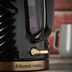 Russell Hobbs Groove Kettle 1.7L - Black & Gold 9 Russell Hobbs Groove Kettle 1.7L - Black & Gold -Home Accessories Store 386647 russell hobbs groove black and gold kettle 3