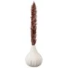 B&M Pink Pampas In Ribbed Vase -Home Accessories Store 387522 pink pampas in ribbed vase