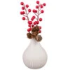 B&M White Vase With Berries -Home Accessories Store 387581 white vase with berries