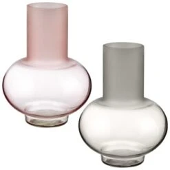 B&M Frosted Vase - Grey -Home Accessories Store 387592 frosted vase group