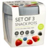B&M Set Of 3 Snack Pots 3pk 1 B&M Set Of 3 Snack Pots 3pk -Home Accessories Store 388508 set of 3 snackpots
