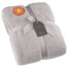 B&M Cosy At Home Silver Teddy Throw 2 B&M Cosy At Home Silver Teddy Throw -Home Accessories Store 388657 teddy throw silver