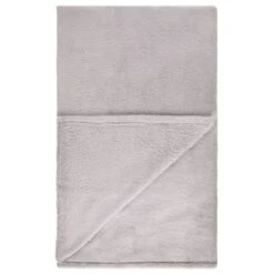 B&M Cosy At Home Silver Teddy Throw 8 B&M Cosy At Home Silver Teddy Throw -Home Accessories Store 388657 teddy throw silver 3