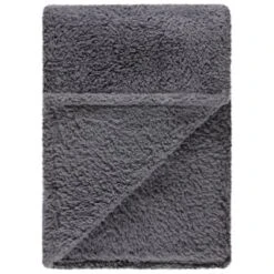Simply Everyday Teddy Rolled Throw - Grey 10 Simply Everyday Teddy Rolled Throw - Grey -Home Accessories Store 388688 simply teddy rolled throw grey 2