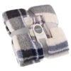 Simply Everyday Check Sherpa Throw - Navy 1 Simply Everyday Check Sherpa Throw - Navy -Home Accessories Store 388694 navy check sherpa throw