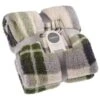 Simply Everyday Check Sherpa Throw - Green 1 Simply Everyday Check Sherpa Throw - Green -Home Accessories Store 388700 green check sherpa throw
